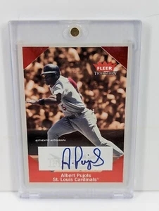 RARE 2004 Fleer Tradition Albert Pujols Retrospection On Card Auto /60 Cardinals - Picture 1 of 2