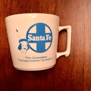Tazza caffè vintage Santa Fe Railroad The Complete Transportation Company - Foto 1 di 6