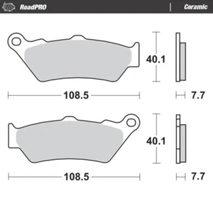 MotoMaster Rear Brake Pads for BMW R1300 GS 2024 RoadPRO Ceramic - Picture 1 of 1