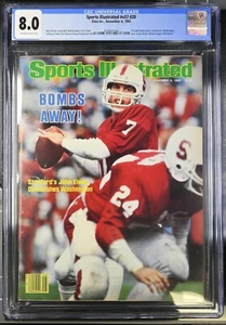John Elway 1st Cover Sports Illustrated CGC 8.0 Newsstand 11/8/82 v57 #20 - Picture 1 of 3