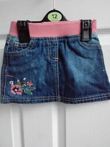 F & F Baby Girls Demin Skirt Aged 18-24mths - Picture 1 of 2