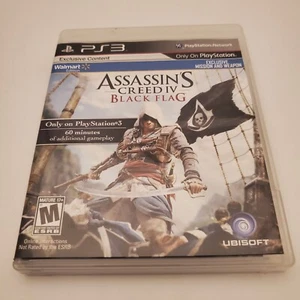 PS3 PlayStation 3 Assassin's Creed IV 4 bandiera nera completa in scatola con manuale - Foto 1 di 3