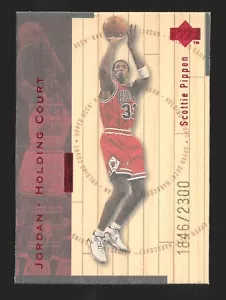 Upper Deck Hardcourt Scottie Pippen 1998 #J4 Michael Jordan Holding Court💎/2300 - Imagen 1 de 2