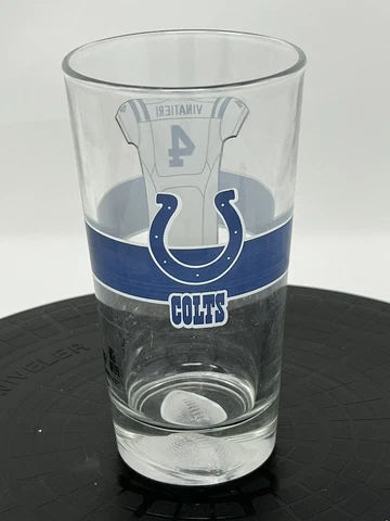 Indianapolis Colts Collectable Glass Adam Vinatieri #4 Arby’s Promo Football 6” Cover