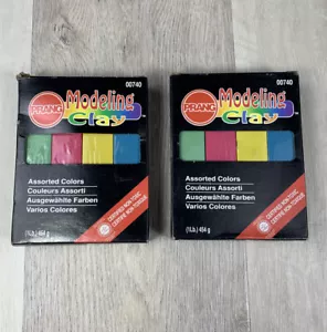 Lot of 2 1lb PRANG MODELING CLAY Bars - Assorted Colors - 00740 - Picture 1 of 4