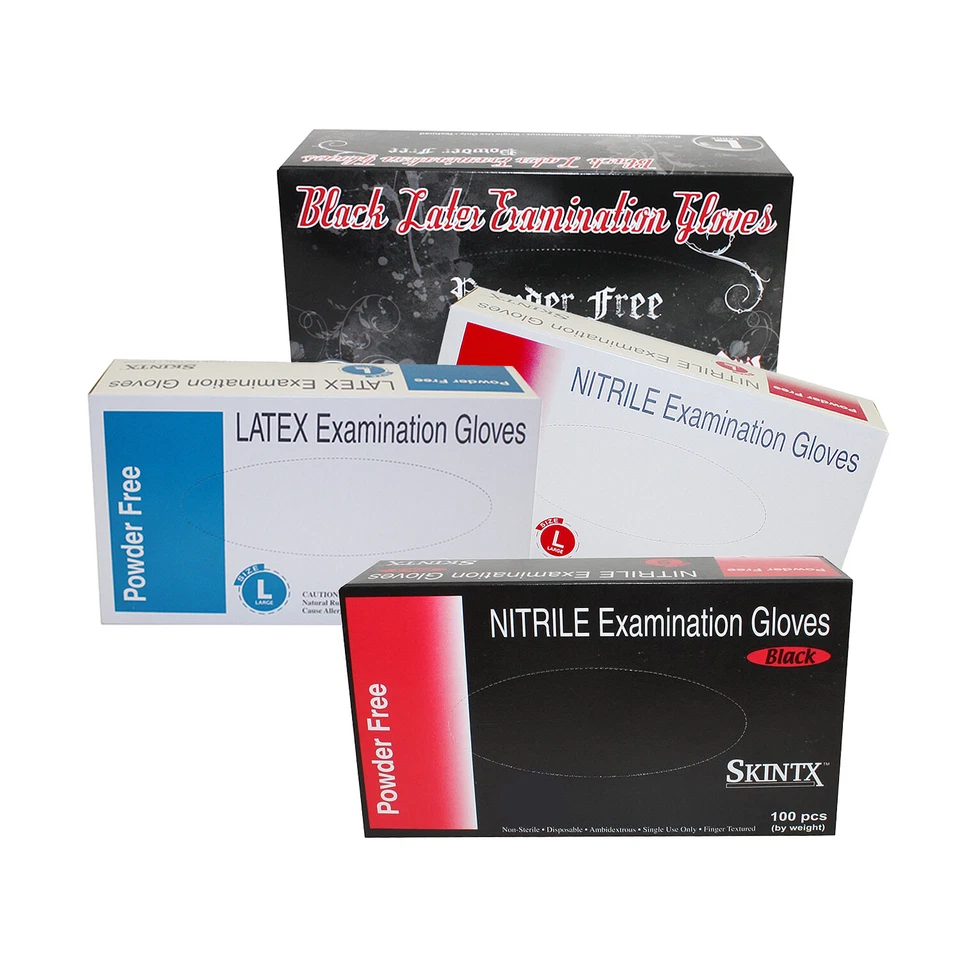 Medical Industrial Disposable Powder Free Exam Dental Tattoos Piercing Gloves - Image 1 of 4