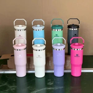 30 oz Tumbler Cup with Straw Lid Insulated Stainless Steel Water Bottle Tumbler - Picture 1 of 60