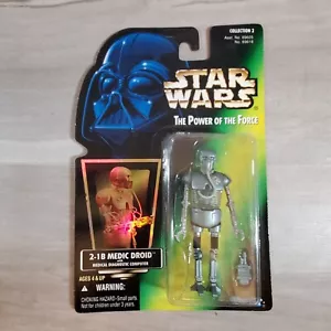 2-1B MEDIC DROID Star Wars FOIL Power The Force giocattolo vintage Kenner 1996 sigillato - Foto 1 di 12
