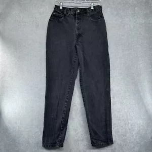 Vintage Gitano Jeans Womens 12 High Rise Tapered Fit Mom Acid Wash Black 27x30.5 - Picture 1 of 17