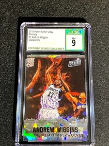 ANDREW WIGGINS SP #D 25/25 2015 CSG 9 FATHER'S DAY PORTRAITS CRACKED ICE G066 - Picture 1 of 3