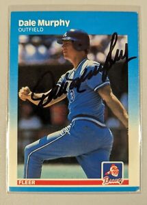 1987 Fleer Dale Murphy 522 Signed Auto Autograph Atlanta Braves MVP
