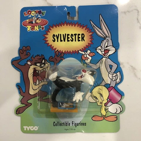 1994 TYCO Looney Tunes "Sylvester" Collectible Figurine New In Package Vintage Cover