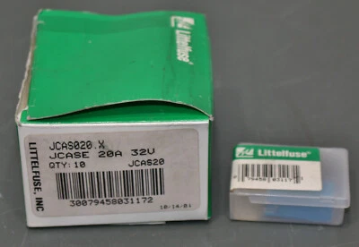 (10) Littelfuse JCASE Fuse JCAS020X, 20A Blue, 32VDC, Automotive Circuit Breaker - Image 1 of 4