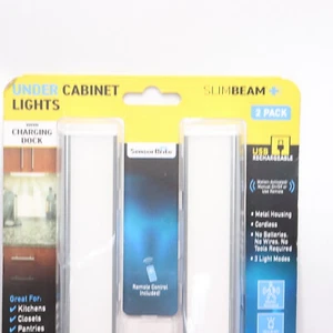 2 Pack -Sensor Brite Slim Beam+ Magnetic Under Cabinet Light with Charging Dock - Picture 1 of 4