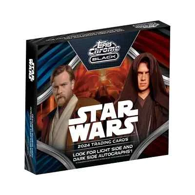 2024 Topps Chrome Black Star Wars Hobby Box Factory Sealed In Hand! Autos? - Image 1 of 4
