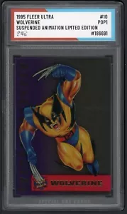 1995 FLEER ULTRA WOLVERINE SUSPENDED ANIMATION LIMITED EDITION #10 SOC POP1 AUT - Picture 1 of 2