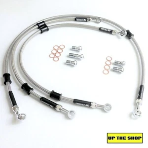 YAMAHA XJ550 1981-85 VENHILL s/steel braided brake lines hoses Front - Picture 1 of 2