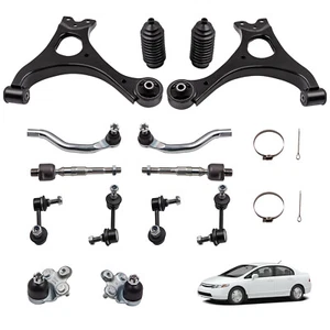 14Pcs Suspension Kit Front Lower Control Arms for Honda Civic 2006-2011 K620382 - Picture 1 of 11