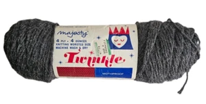 Vintage Majesty Supreme Quality Twinkle Yarn Color 160 Black Dye Lot K-111 4oz - Picture 1 of 6