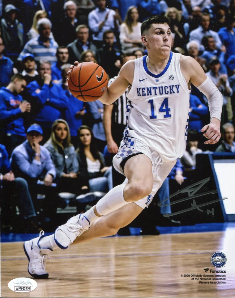 JAMES SPENCE AUTHENTICATION (JSA) Tyler Herro Autographed Driving Kentucky 8x10 Photo (JSA)