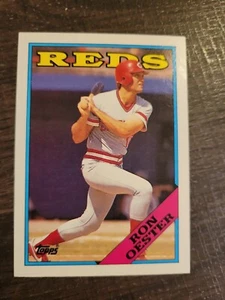 Ron Oester #17 1988 Topps Baseball Card LP Reds - Imagen 1 de 2