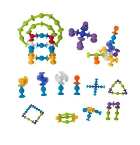 VACUUM MOLECULE 25 PIECES BUILDING BLOCKS SENSORY EDUCATIONAL TOY POPIT FIDGET - Picture 1 of 10