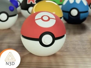 Sportball - Pokeball im Maßstab 1:1, 3D Druck, Pokemon, Gaming Accessoire - Bild 1 von 1