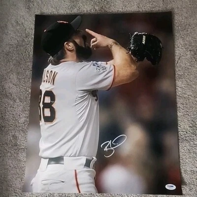 Brian Wilson Signed San Francisco Giants 16x20 Photo - PSA/DNA - Image 1 of 3