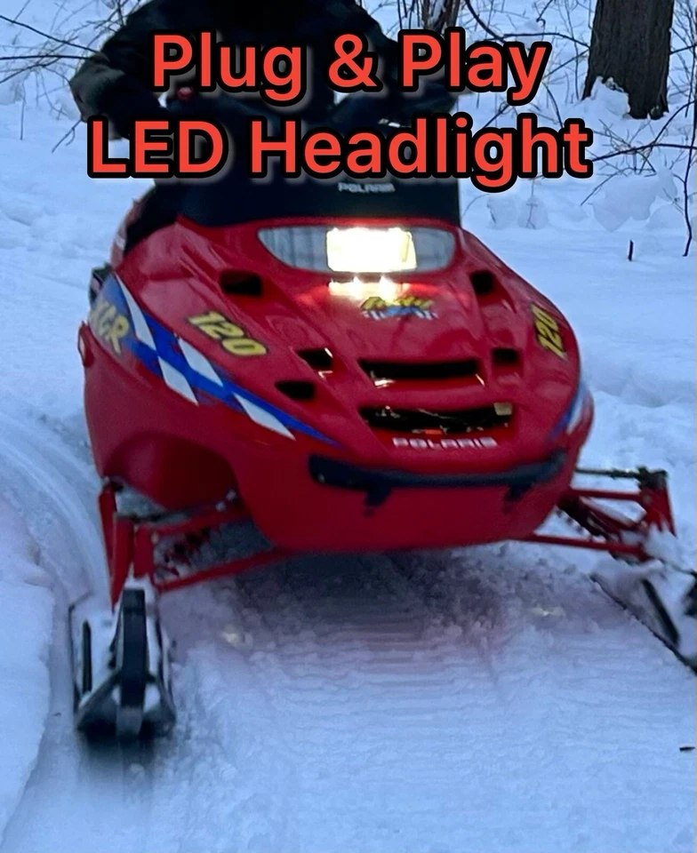 Kit de actualización de faros LED Plug & Play para moto de nieve POLARIS 120 2000-2023 Foto 1 de 4
