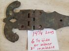 BIG PAIR ANTIQUE SOLID BRASS HINGES  HEAVY NICE!!!