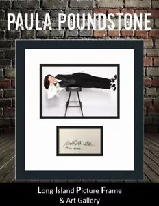 Paula Poundstone Komiker signierte geschnittene Karte individuell gerahmtes Foto Display KOSTENLOSER VERSAND - Bild 1 von 5