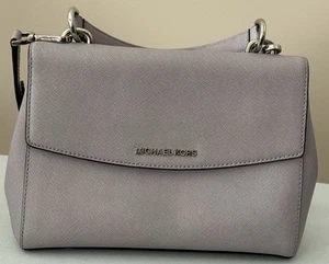 Michael Kors Lilac Leather Satchel/Crossbody With Magnetic Closure Top - Picture 1 of 6