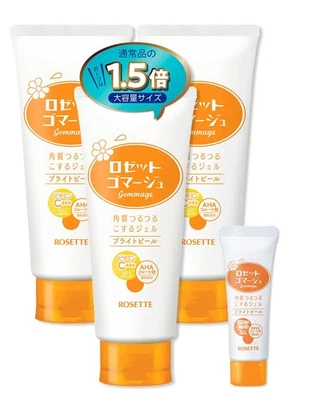 rosette Gommage Bright Peel 180g x 3 Peeling Gel Vitamin C Derivative Contains E - Image 1 of 4
