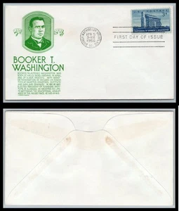 US FDC # 1074 3c Booker T. Washington Anderson GREEN 1956, 9p8658 - Picture 1 of 1
