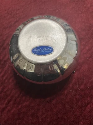 Reed & Barton 3002 2 Piezas Cuenco para Servir Lirio de Agua Flor de Loto Rana Plateado Foto 1 de 3