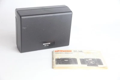 Minox Black Plastic Camera Case For Minox 35 ML Camera With Instructions - Image 1 of 4