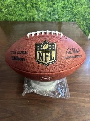 NFL Cuero Auténtico Wilson "El Duque" San Francisco 49ers Fútbol Foto 1 de 4