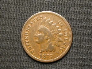 🔥OLD COIN SALE 🔥 VF+ 1875 INDIAN HEAD CENT PENNY PARTIAL LIBERTY 💰 LOT 89* - Picture 1 of 2