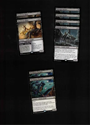 BLACK KNIGHTS!-MTG-Magic the Gathering 60 Card Deck-Rares-casual-Midnight Reaper - Image 1 of 4