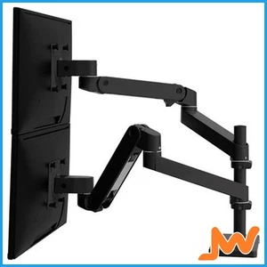Ergotron LX Pro Arm Dual Display Stacking - Black - Picture 1 of 5