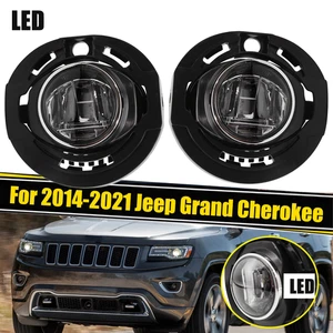 For 2014-2021 Jeep Grand Cherokee Pair LED Fog Lights Left + Right 5182021AB 15 - Picture 1 of 21