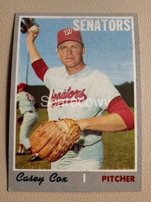 1970 Casey Cox (Senators) Topps Baseball Card #281 - UNGRADED  - Image 1 of 3
