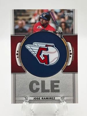 Jose Ramirez Commemorative Team Logo Patch Relic Card TOPPS MLB 2023 GUARDIANS - Image 1 of 4
