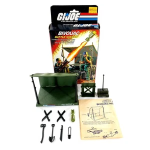 Stazione di battaglia vintage 1984 GI Joe Bivacco quasi completa con scatola - Foto 1 di 16
