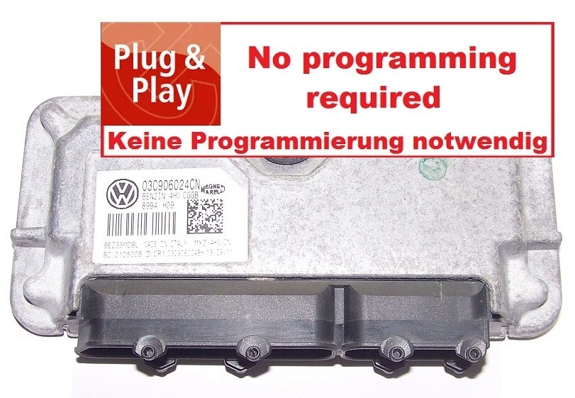 Commande VW Polo 6R 1,4l 16V 63KW Cggb 03C906024CN IAW4HV.CN Débloquée Écu ECM - Photo 1/1