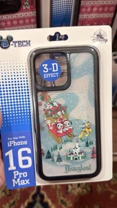 2025 DISNEY PARKS Holiday Santa Mickey & Friends In Sleigh iPHONE 16 Pro MaxCase - Picture 1 of 1
