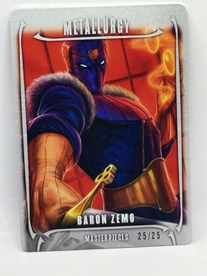 2024 Marvel Masterpieces Baron Zemo Metallurgy #M-41 /25 by Nahuel Grego - Image 1 of 2