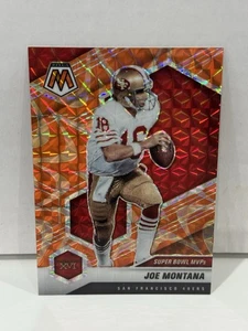2021 Panini Mosaic Joe Montana Reactive Orange #291 Super Bowl MVP Card 49ers - Bild 1 von 2