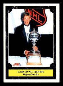 1991 Score Lady Byng Trophy Wayne Gretzky #434 Los Angeles Kings - Picture 1 of 2