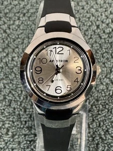 Armitron Pro Sports Watch Women 27mm Case Black Resin Band- New Battery 25/6418 - Picture 1 of 5